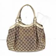 Gucci Vintage Pre-owned Canvas handvskor Beige, Dam