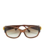 Louis Vuitton Vintage Pre-owned Acetat solglasgon Brown, Dam