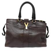 Yves Saint Laurent Vintage Pre-owned Laeder axelremsvskor Brown, Dam