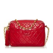 Chanel Vintage Pre-owned Laeder crossbodyvskor Red, Dam