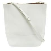 Bottega Veneta Vintage Pre-owned Laeder axelremsvskor White, Dam