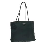 Prada Vintage Pre-owned Laeder totevskor Green, Dam