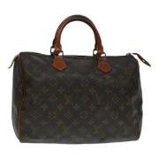 Louis Vuitton Vintage Pre-owned Canvas handvskor Brown, Dam