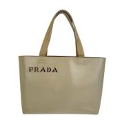 Prada Vintage Pre-owned Laeder totevskor Beige, Dam