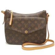 Louis Vuitton Vintage Pre-owned Canvas axelremsvskor Brown, Dam