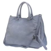 Prada Vintage Pre-owned Laeder handvskor Blue, Dam