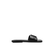 Marc Jacobs Slides med logotyp Black, Dam