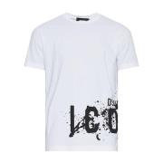 Dsquared2 Avslappnad Bomull T-shirt White, Herr