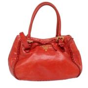 Prada Vintage Pre-owned Laeder prada-vskor Red, Dam