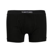 Tom Ford Logo Waistband Boxers Black, Herr