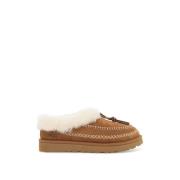 UGG Suede Alpinetofflor med fårskinnkrage Brown, Dam