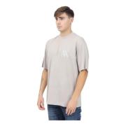 Armani Exchange Beige T-shirt med korta ärmar och tonal logobroderi Gr...