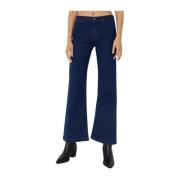 Fay Marin Flare Jeans med Fickor Blue, Dam