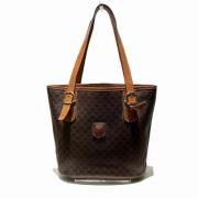 Celine Vintage Pre-owned Canvas axelremsvskor Brown, Dam