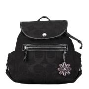 Coach Pre-owned Pre-owned Canvas ryggsckar Black, Dam