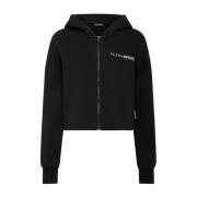 Plein Sport Svart huvtröja med Scratch design Black, Dam