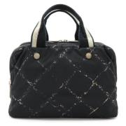 Chanel Vintage Pre-owned Canvas handvskor Black, Dam