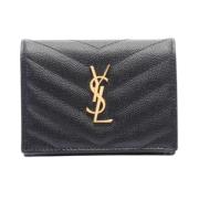 Yves Saint Laurent Vintage Pre-owned Laeder plnbcker Black, Dam