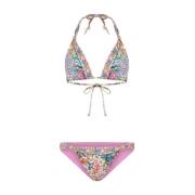 Camilla Neptun Blommor Bikini Set Kristalldekorerad Multicolor, Dam