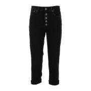 Dondup Svart Juvel Byxor Black, Dam