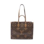 Louis Vuitton Vintage Pre-owned Canvas handvskor Beige, Dam