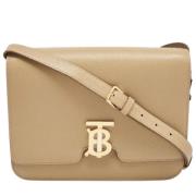 Burberry Vintage Pre-owned Laeder axelremsvskor Beige, Dam