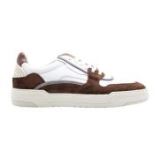 Van Bommel Brun Sneaker Inspirerad av 80-talets Basket White, Herr