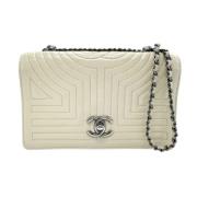 Chanel Vintage Pre-owned Laeder chanel-vskor Beige, Dam