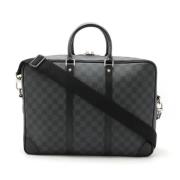 Louis Vuitton Vintage Pre-owned Canvas handvskor Black, Herr