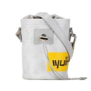 Louis Vuitton Vintage Pre-owned Canvas axelremsvskor White, Dam