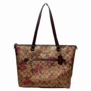 Coach Pre-owned Pre-owned Canvas axelremsvskor Brown, Dam