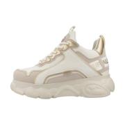 Buffalo Platform Sneakers Beige, Dam