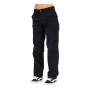 Dickies Svart Corduroy Carpenter Byxor Black, Dam