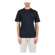 Hugo Boss Bomull T-shirt med Patch Logo Blue, Herr