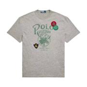 Ralph Lauren Bomull T-shirt med tryck Gray, Herr