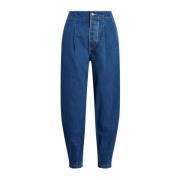 Ralph Lauren Marinblå smala jeans Blue, Dam