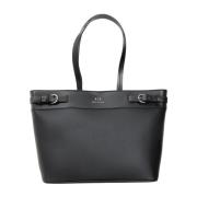 Armani Exchange Svart Shopper Väska Minimalistisk Modern Stil Black, D...