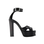 Alexander McQueen Laeder klackskor Black, Dam