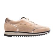 Hassia Beige låga sneakers med dragkedja Beige, Dam