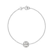 Tory Burch Monogram Pavé Armband Gray, Dam