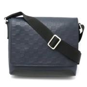 Louis Vuitton Vintage Pre-owned Laeder axelremsvskor Blue, Herr