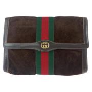 Gucci Vintage Pre-owned Laeder kuvertvskor Green, Dam