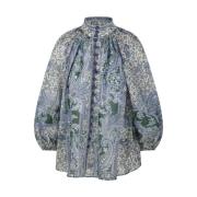 Zimmermann Grön Paisley Blus Green, Dam