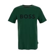 Hugo Boss Bomulls Boss Logo T-shirt Green, Herr