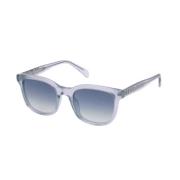 Zadig & Voltaire Blå Acetat Unisex Solglasögon Blue, Unisex