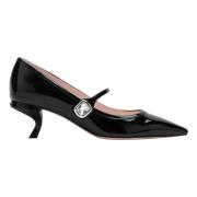 Roger Vivier Låg Klack Decollete Pumps Black, Dam