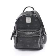 MCM Pre-owned Pre-owned Canvas ryggsckar Black, Dam