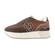 Liu Jo Hög Topp Dam Sneakers Syntetisk Brown, Dam