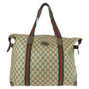 Gucci Vintage Pre-owned Canvas resvskor Beige, Dam