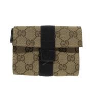 Gucci Vintage Pre-owned Canvas gucci-vskor Beige, Dam